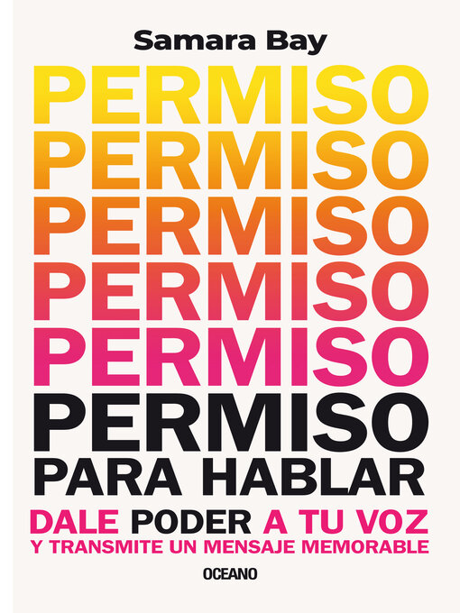 Cover image for Permiso para hablar